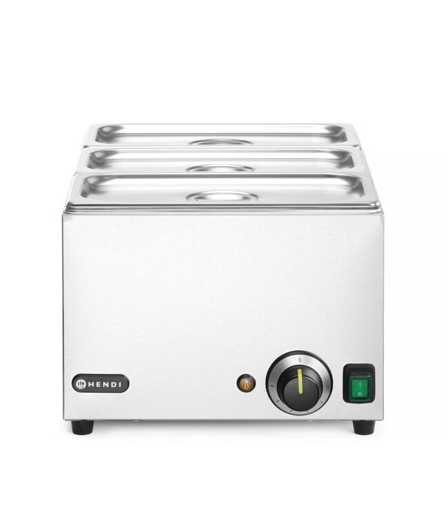 Bain marie Ranger | 1/1GN | 15cm | Met 3x 1/3GN bakken + deksels