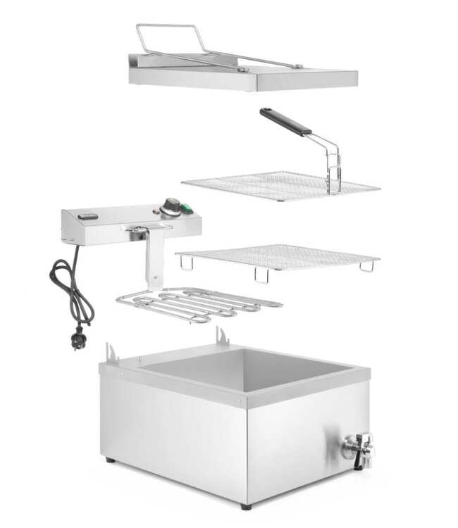 Donut Friteuse 12L | Met aftapkraan en koude zone