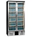 Gamko Flessenkoeling hoog | Gamko MG3/500GCS | 2-Deurs | Glasdeuren | 500 liter | Chroomstaal