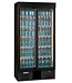 Gamko Flessenkoeling hoog | Gamko MG3/500SD | 2-Deurs | Glazen schuifdeuren | 500 liter | Antraciet