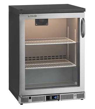 Gamko Vriezer met glazen front | Gamko GF3/100LGCS | Chroomstaal | Linksdraaiend