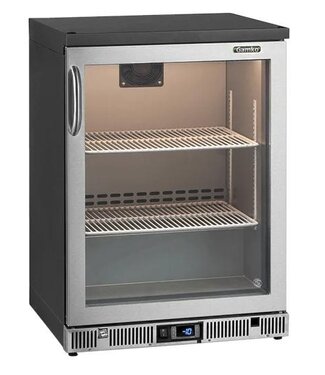 Gamko Vriezer met glazen front | Gamko GF/100RGCS | Chroomstaal | Rechtsdraaiend