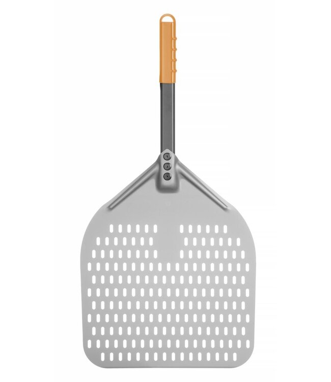 Pizza schep geperforeerd | Vierkant | met korte handgreep | 71cm