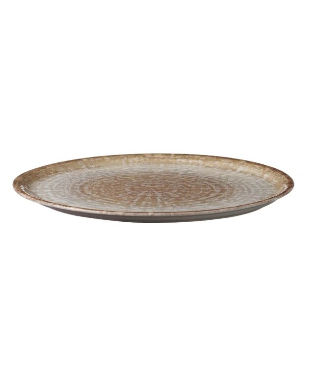 Pizzabord | Kreta | Bruin | ø33cm | 6 Stuks