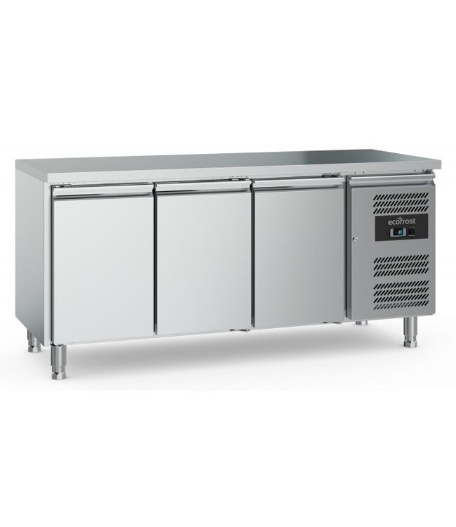 Koelwerkbank Ecofrost Geforceerd | 3 Deuren | 700 diep | (H)85x(B)179,5x(D)70cm
