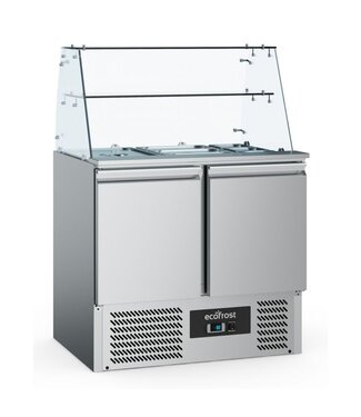 Ecofrost Saladette Ecofrost Statisch met glas | 2 Deuren | 2,5x1/1GN