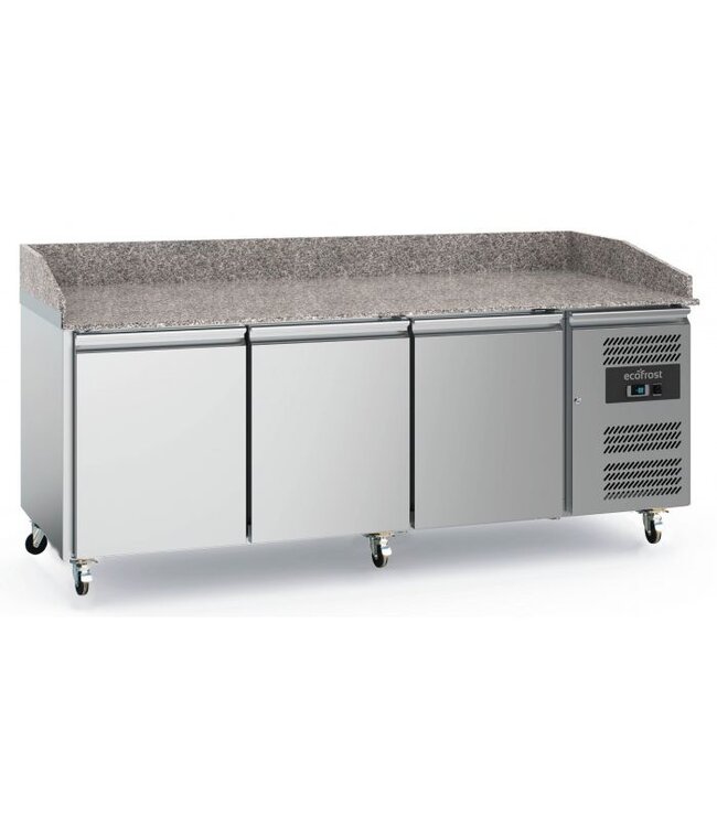 Pizzawerkbank Ecofrost Geforceerd | 3 Deuren | (H)100x(B)202x(D)80