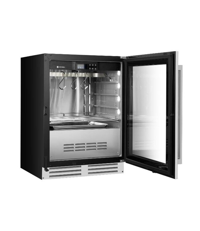 Vlees rijpingskast | 98L | Glazen deur | Dry aging | (H)83x(B)62x(D)59,5cm