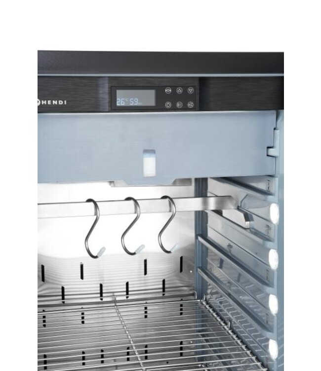 Vlees rijpingskast | 233L | Glazen deur | Dry aging | (H)127x(B)76x(D)59,5cm