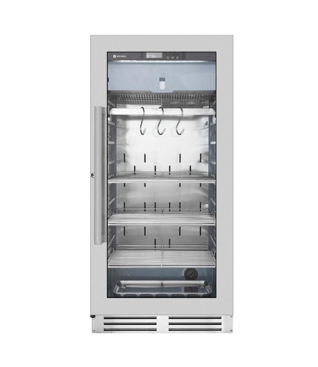 Vlees rijpingskast | 233L | Glazen deur | Dry aging | (H)127x(B)76x(D)59,5cm