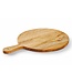 Houten serveerplank | Rond met handvat | Olijfhout | 1,9cm dik | ⌀32cm