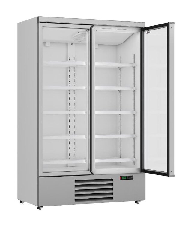 Koelkast met 2 glazen deuren | Side-by-side | 1000L | (H)199,7x(B)125,3x(D)71cm