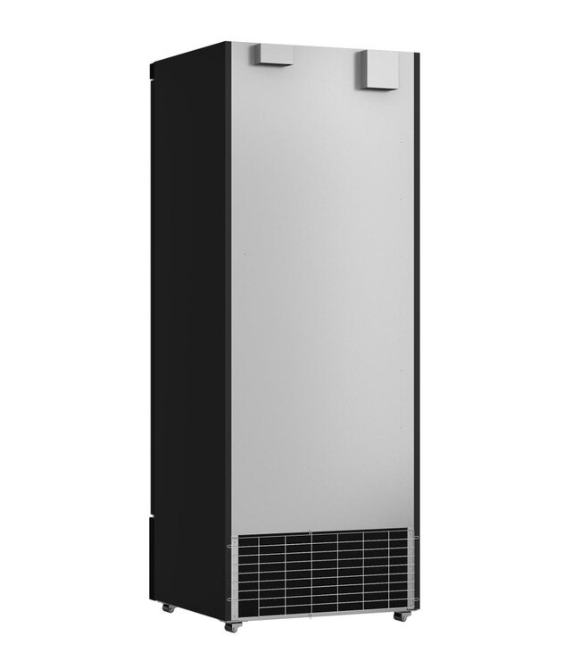 Zwarte vrieskast met glazen deur | Side-by-side | 600L | (H)199,7x75x71cm