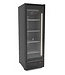 Combisteel Zwarte vrieskast met glazen deur | 550L | (H)208,2x(B)66,6x(D)85,2cm
