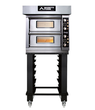Moretti Forni Moretti Pizzaoven iDeck PD 60.60 - 2 kamers - 2x 4 Ø30cm pizza's
