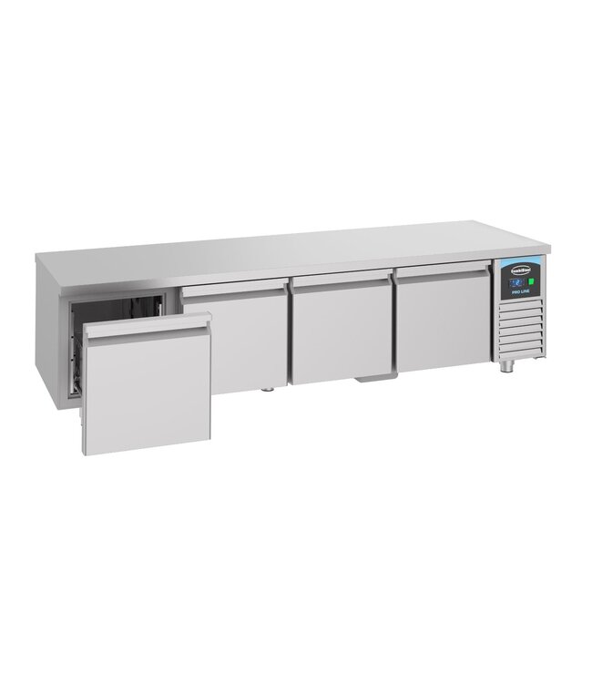 Koelwerkbank Pro Line | 4 Lades | 360L | RVS | (H)60x213x70cm