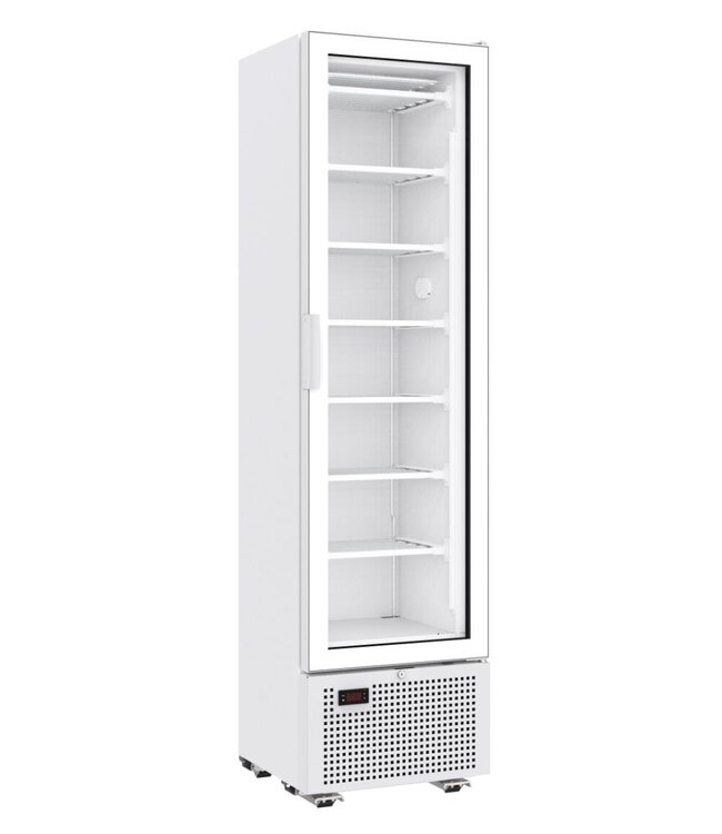Vrieskast met glazen deur | 221L | Wit | (H)191,5x(B)49,4x(D)52,1cm