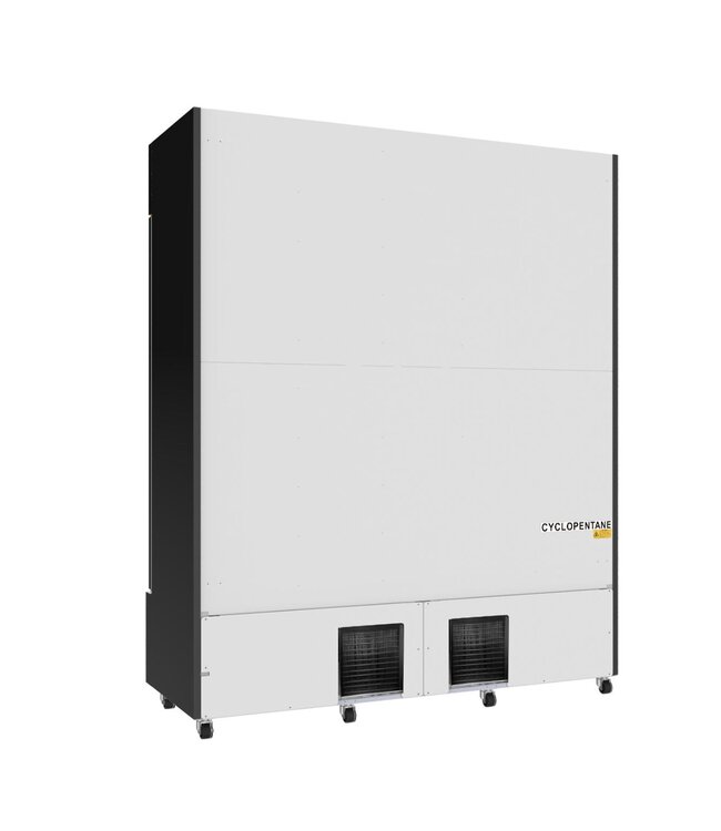 Koelkast met 3 glazen deuren | 1065L | FCU-1200 BL | Zwart | (H)197,3x(B)160x(D)61cm