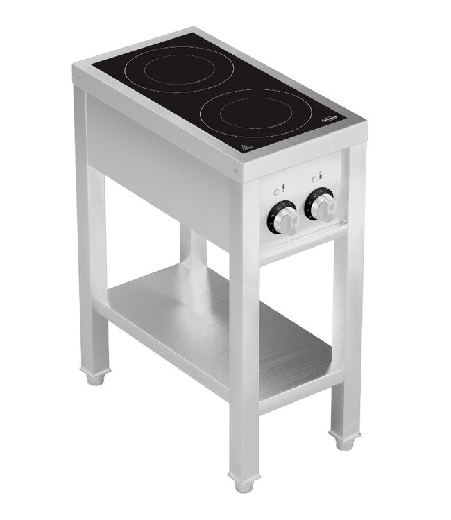 Inductie kookunit | 2 Zones | Staand model | 2x 3,5kW | 400V