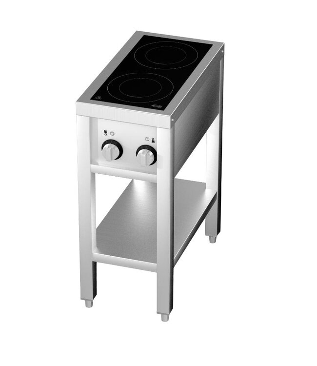 Inductie kookunit | 2 Zones | Staand model | 2x 3,5kW | 400V