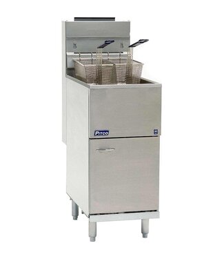 Pitco Friteuse gas | 35C+S | Aardgas | Olie 16-18kg | 45kg/u | (H)116,8x(B)38,4x(D)76,9