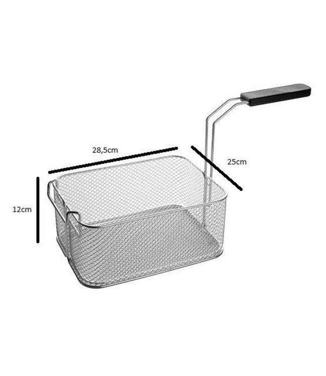 Frituurmand voor Friteuse elektrisch - 12 liter - 9000 watt - 28,5 x 25 x (H) 12cm