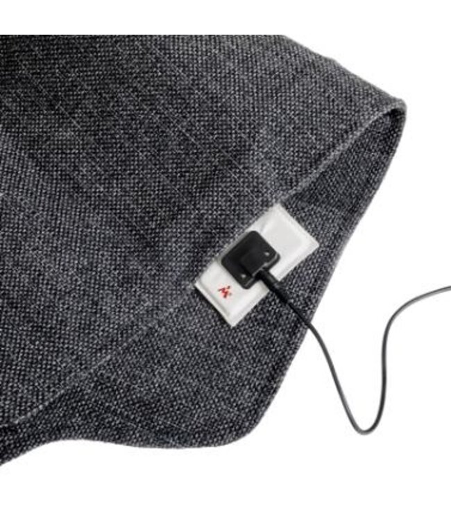 Verwarmde stoelhoes | Draadloos | Oplaadbaar | Grijs