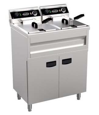 Combisteel Elektrische friteuse | 2x 9 Liter