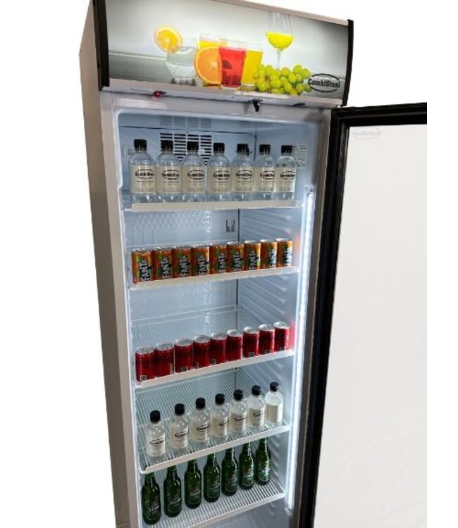 Koelkast | glazen deur | 382L | (H)200x(B)59,5x(D)65cm