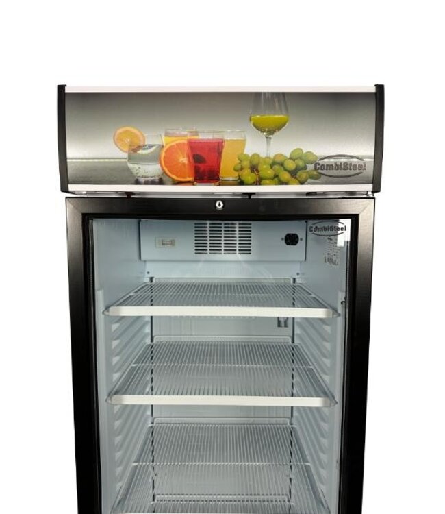 Koelkast | glazen deur | 382L | (H)200x(B)59,5x(D)65cm