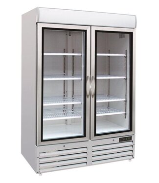 Combisteel Vrieskast met glazen deuren | 920L | (H)199x137x72cm