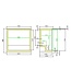 Barkoeling | 2 klapdeuren | 198L | (H)90x(B)90x(D)50