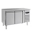 Combisteel Vrieswerkbank | 2 Deurs | 1/1GN | (H)85x(B)136x(D)70cm