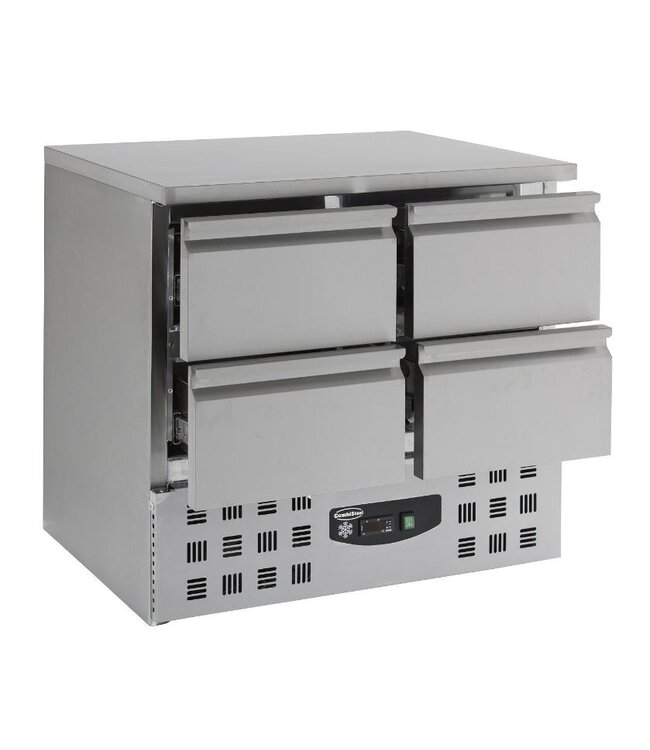 Koelwerkbank Compact Line | 4 Lades | (H)87,5x(B)90x(D)70cm