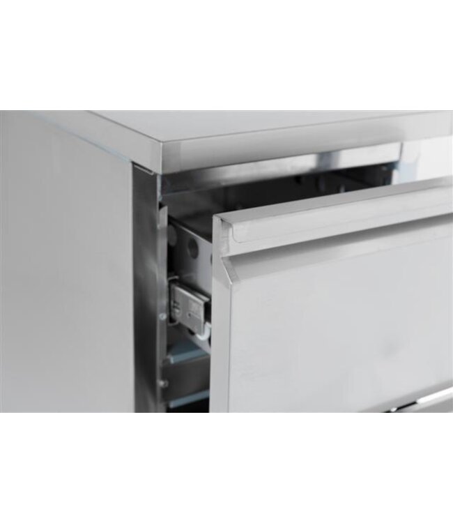 Koelwerkbank Compact Line | 2 Lades | (H)87,5x(B)43,5x(D)70cm