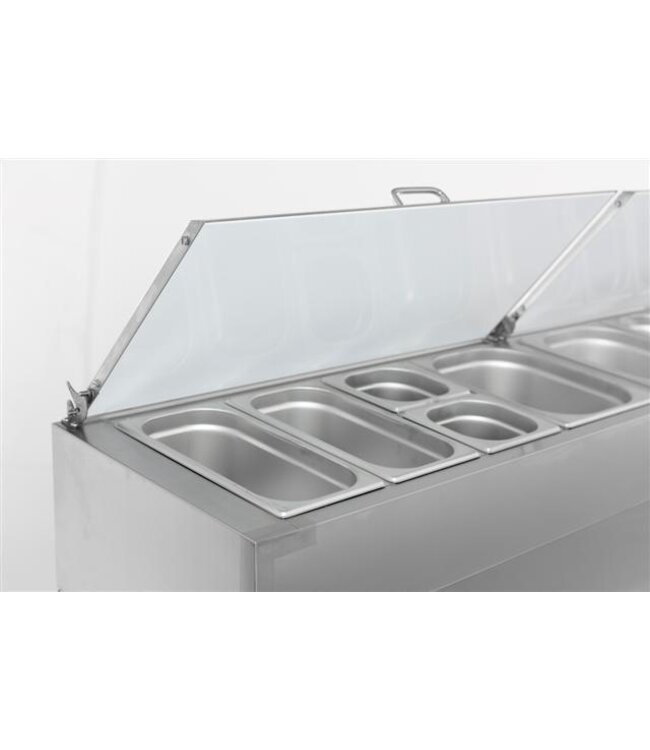 Saladette Standard Line | 3 deurs | boven 8x 1/3GN | (H)108,5x(B)179,5x(D)70