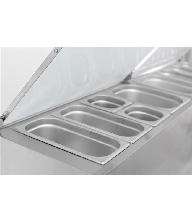 Saladette Standard Line | 3 deurs | boven 8x 1/3GN | (H)108,5x(B)179,5x(D)70