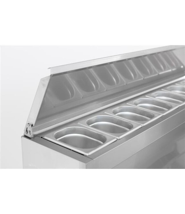 Saladette Compact Line | 3 deurs | boven 8/6GN | (H)100,6x(B)136,8x(D)70