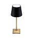 Securit Tafellamp Roma | LED | Draadloos | Zwart/Goud