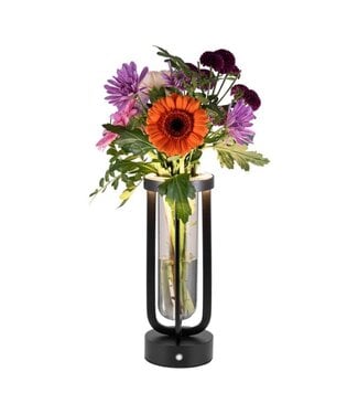 Securit Tafellamp met vaas Florence | Draadloos | Zwart