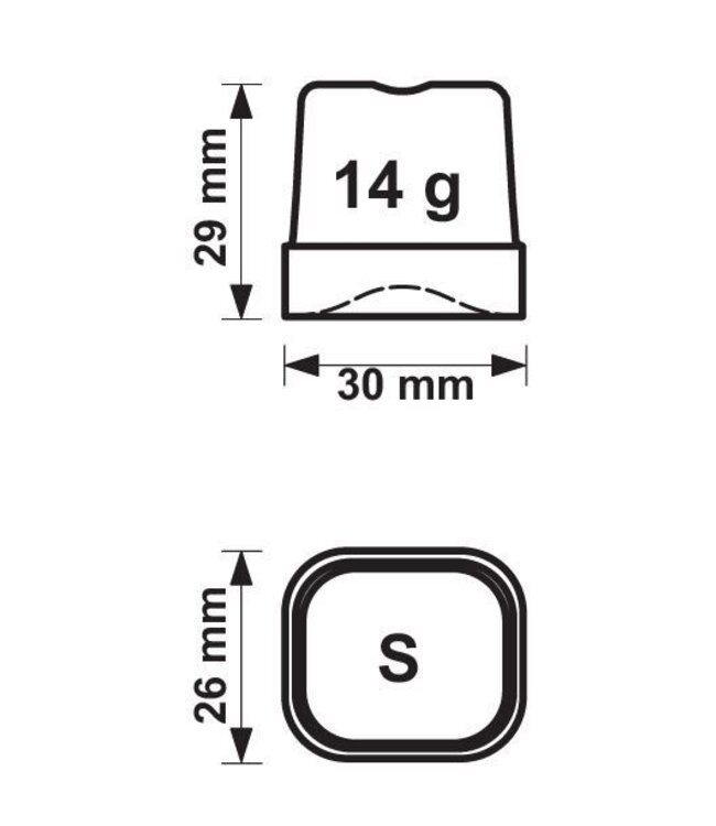 IJsblokjesmachine Pro | Holle ijsblokjes | 20kg/24u | 4kg bunker