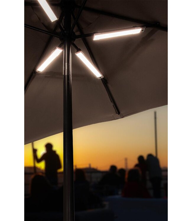 Parasol verlichting Berlin | LED | Oplaadbaar | Wit