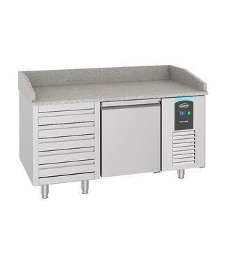 Combisteel Pizzawerkbank Pro Line | 1 Deur en 5 lades | (H)108x(B)155x(D)80cm