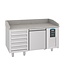Combisteel Pizzawerkbank Pro Line | 1 Deur en 5 lades | (H)108x(B)155x(D)80cm