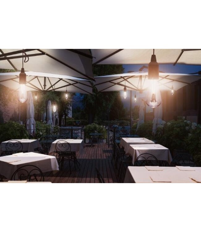 Parasol verlichting Copenhagen | Oplaadbaar | Wit | 3 Stuks