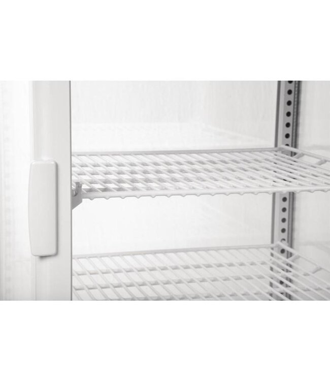 Koelvitrine | Glazen display | Wit | 68L | (H)88,5x(B)43x(D)39cm