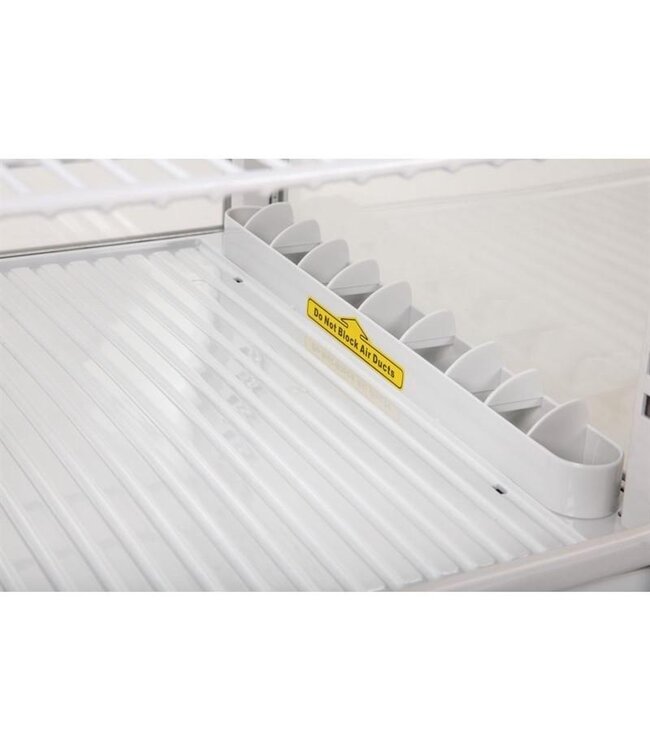 Koelvitrine | Glazen display | Wit | 68L | (H)88,5x(B)43x(D)39cm