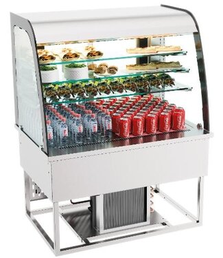 Combisteel Koelvitrine | Open | Drop-in model | 4 Niveaus | (B)110x(D)70x(H)85cm