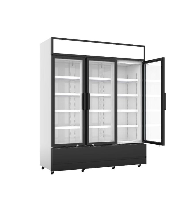 Display koelkast | 3 Glazen deuren | 1065L | (H)197,3x(B)160x(D)61cm