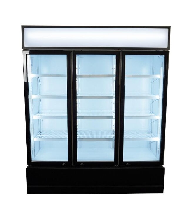 Display koelkast | 3 Glazen deuren | 1065L | (H)197,3x(B)160x(D)61cm